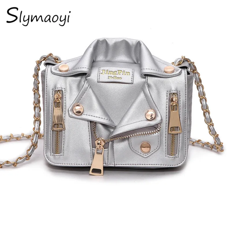 

Slymaoyi European Hot Brand Designer Motorcycle Bags Women Clothing Shoulder Jacket Bags Messenger Bag Women PU Leather Handbags