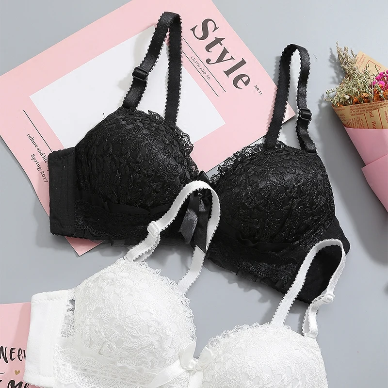 Young Girl Elegant Cup A/B Bra Set Wire Free Lace Bra Panties Set Comfortable Sexy Lingerie Set Push Up Bra Brief Set AD0536 Young Girl Elegant Cup A/B Bra Set Wire Free Lace Bra Panties Set Comfortable Sexy Lingerie Set Push Up Bra Brief Set AD0536