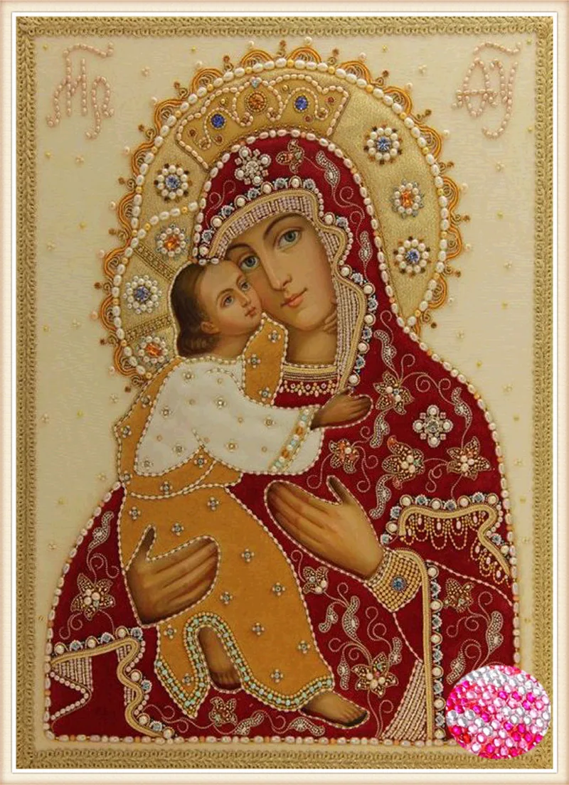 2018 Кристалл бриллиантовой вышивки Картина круглая алмазная живопись show paste Mary