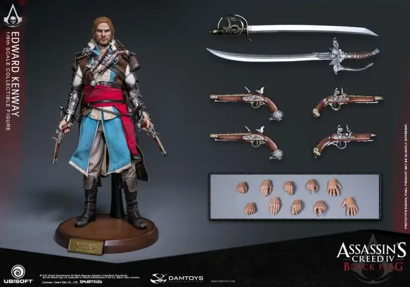 1/6 масштаб Коллекционная фигура кукла Assassin's Creed IV: черный флаг Эдварда Кенуэй 12