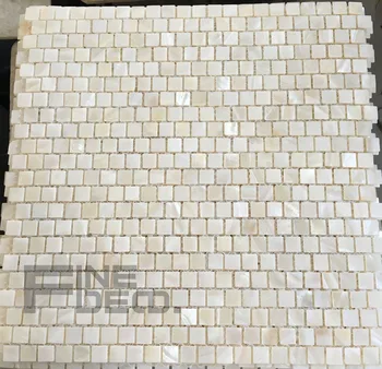 

white color 100% natural Chinese freshwater shell mother of pearl mosaic tile for bathroom decoration