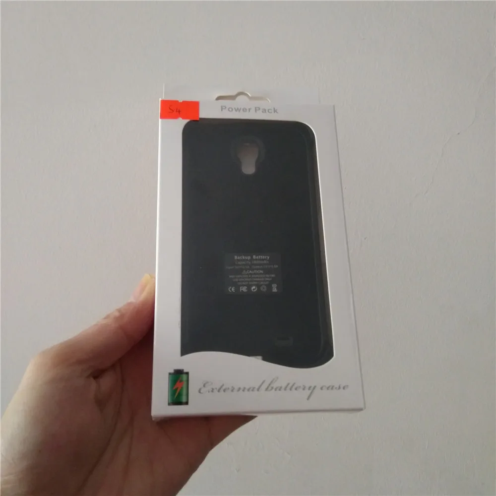 3800 mAh внешнего резервного Батарея задняя зарядное устройство для samsung S4 с