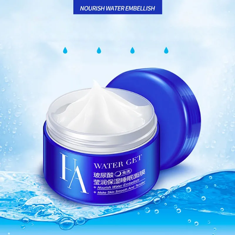 

Hyaluronic acid Sleeping Mask Whitening Shrink Pores Anti Wrinkle Anti Aging Moisturizing facial Mask Dark Remover Sleeping Mask