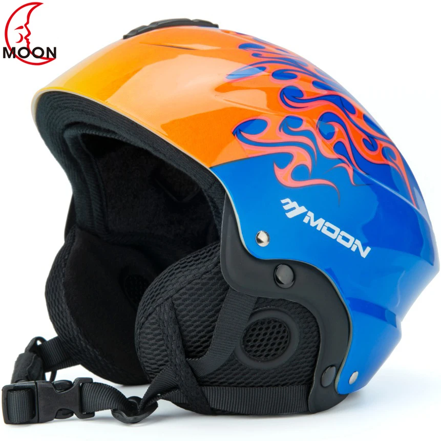 Лыжный шлем для мужчин/женщин, интегрированный литой шлем для сноубордистов скейтбордистов, зимний теплый флисовый спортивный шлем безопасности