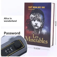 Имитация безопасности, чехол для книг, для дома, наличные деньги, Ювелирный шкафчик, секретный сейф, коробка для хранения с замком для ключей, маленький, средний размер