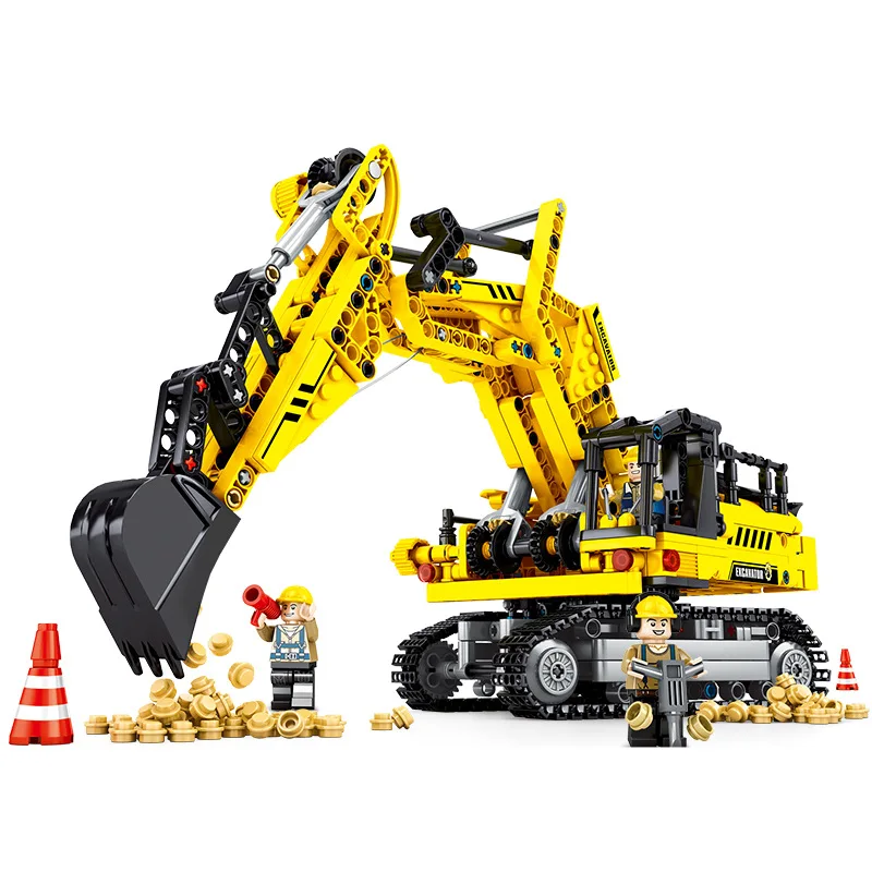 

Technic Series Engineering Excavator Ore Transport Vehicle Building Blocks City Set Bricks Toys for Children Bricks