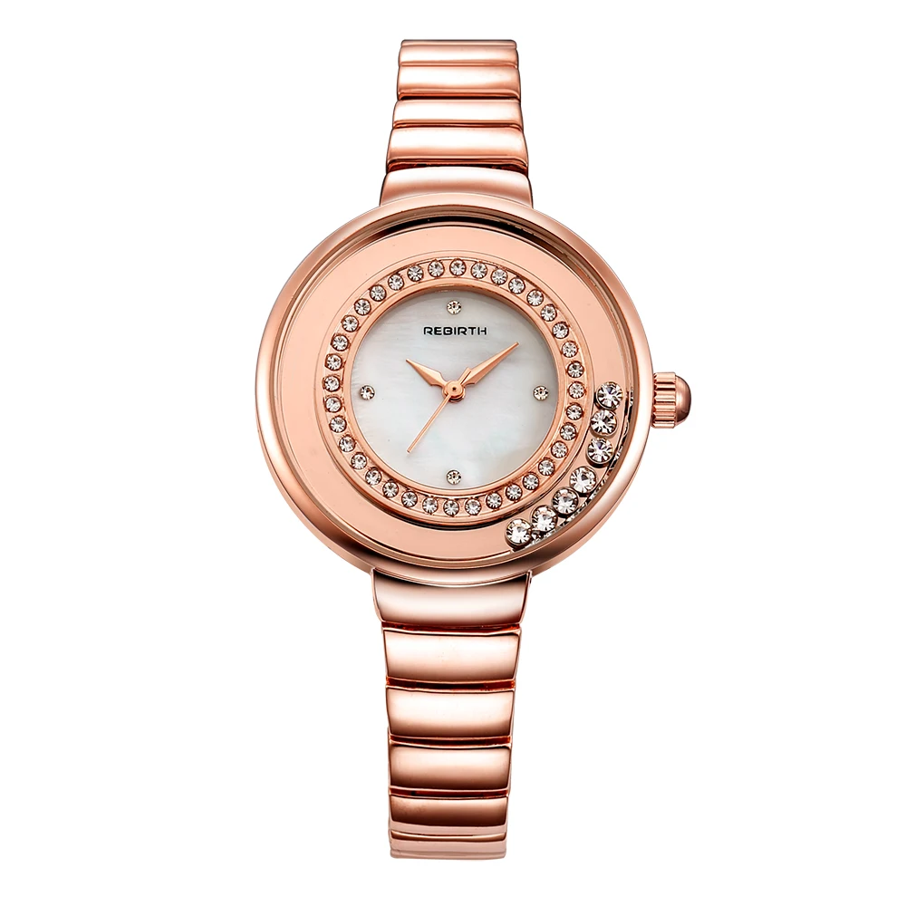 

REBIRTH Fashion Ladies Watch Women Watches For Women's Watches Bracelet Rose Gold montre femme Clock relogio feminino saat