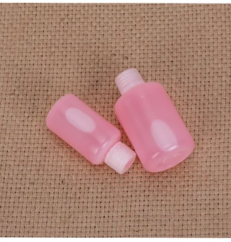 

50PCS/lot Empty plastic bottle with screw cap narrow neck Cosmetic container refillable liquid lotion bottles
