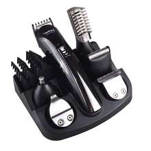 Новинка, 6 в 1, перезаряжаемый триммер для волос, титановая машинка для стрижки волос, автоматическая бритва, триммер для бороды, мужские Инструменты для укладки, станок для бритья