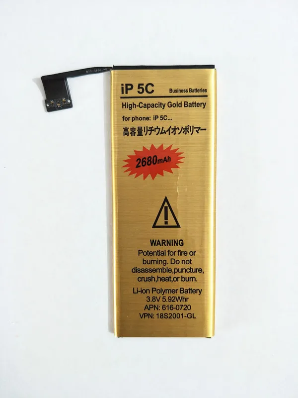 

AZK glod High Quality Golden bateria ip5c Mobile Phone Battery for Apple iPhone 5c 5GS iphone5C iphone5S 5S phone Battery