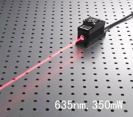 

350mW CW 635nm laser diode module with power supply, TTL/Analog + TEC