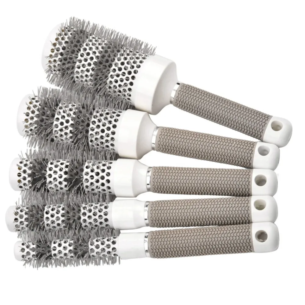 19 53 mm Hair Styling Ceramic Roll Round Brush Hair rollers Comb