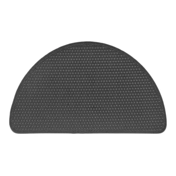 

Pet Mat Environmental Protection EVA Double Semi-circular Litter Easy To Clean Scatter Control Mat