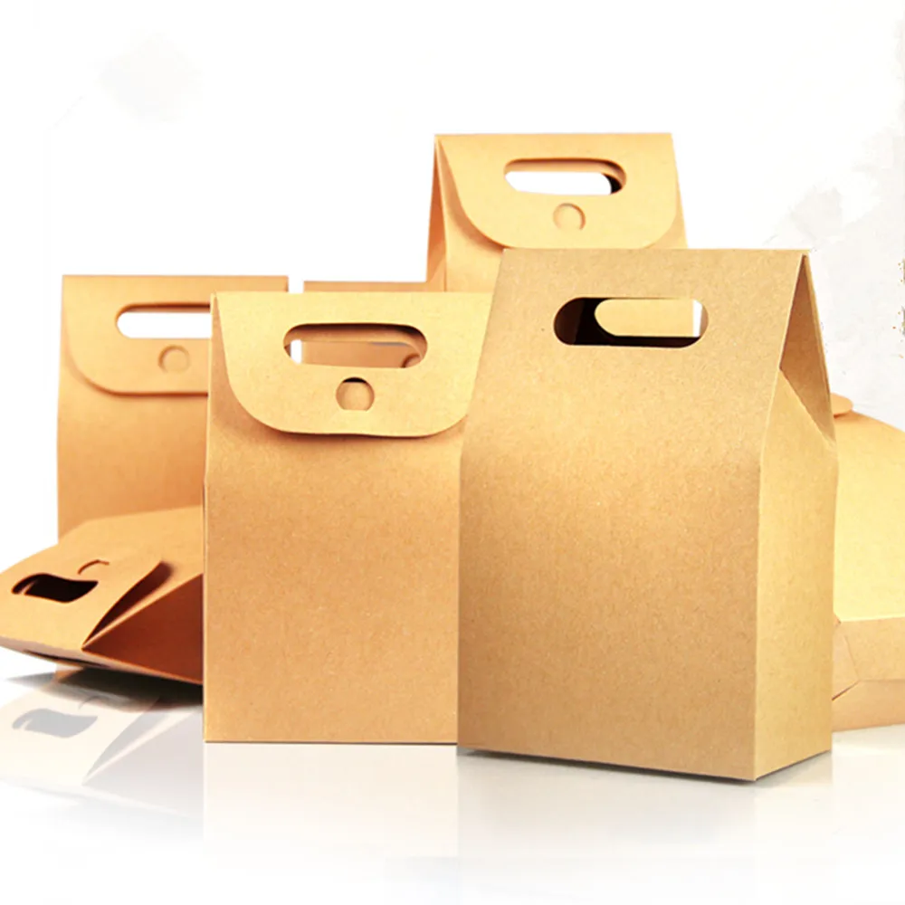 Download 16*23+8cm Bottom Kraft Paper Party Gift Cake Box With ... Yellowimages Mockups