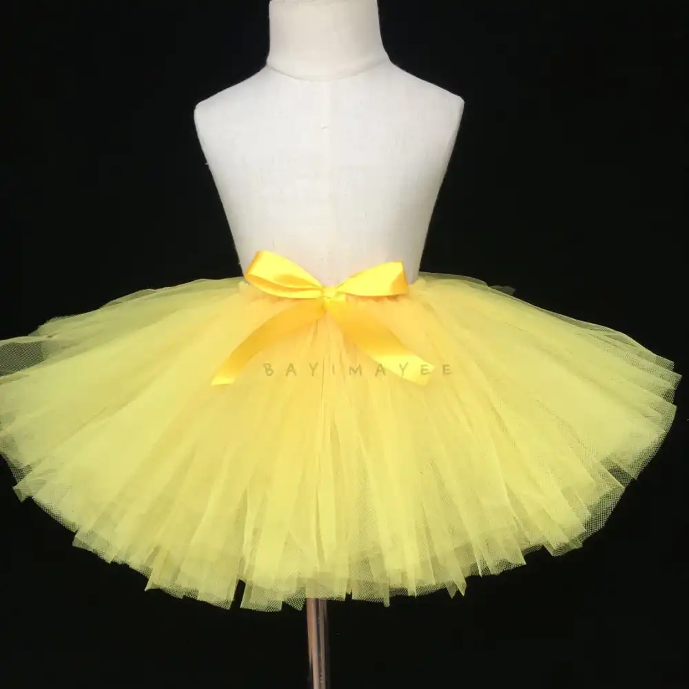 yellow tutu skirt for baby girl