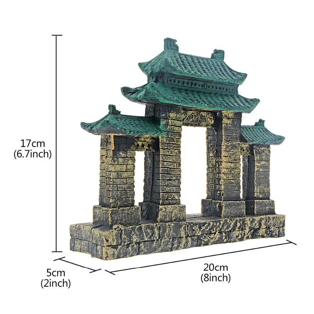 " Saim аквариум из смолы древние руины храма украшение аквариума Acuarios водные аквариумные украшения B0000011770