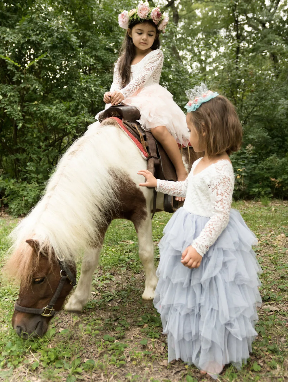 

Flower Girl Dress 2018 For Wedding Princess Toddler Girl Dresses for A-Line First Communion Dresses Lace Kids Dresses for Girls