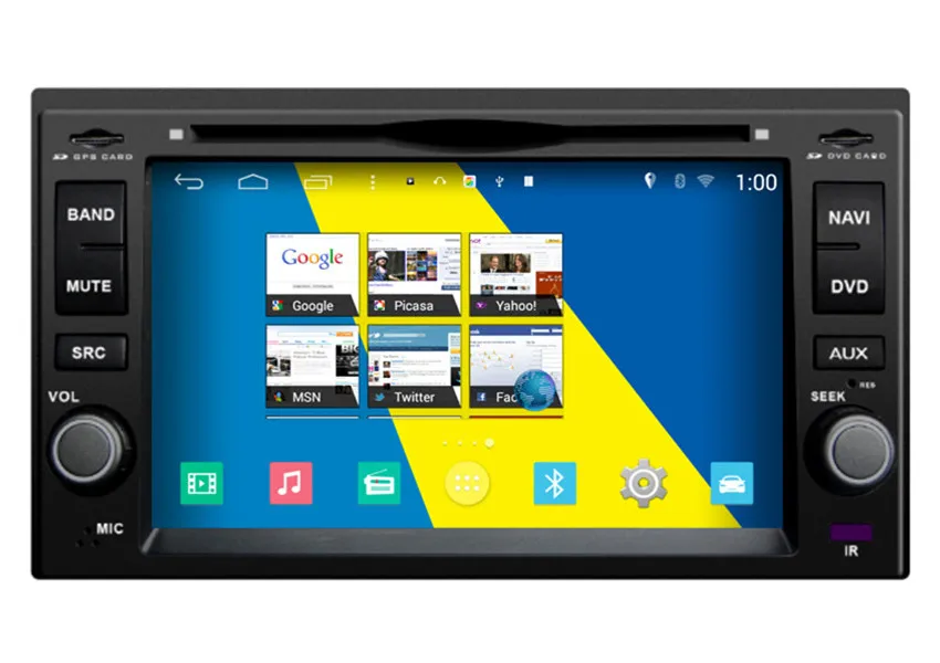 Cheap Android 4.4 Car Multimedia Player For Kia Pride 2005~2011 Autoradio Stereo Radio DVD GPS Navigation Navi Media S160 System 3