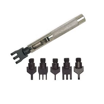 

Replaceable Punching Holes Tools Hole Punch Rivet Snap Button Setter Leather Craft Working Tool DIY 6pcs punch head