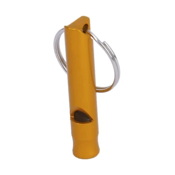 

Survival Whistle gold Emergency whistle with keychain.