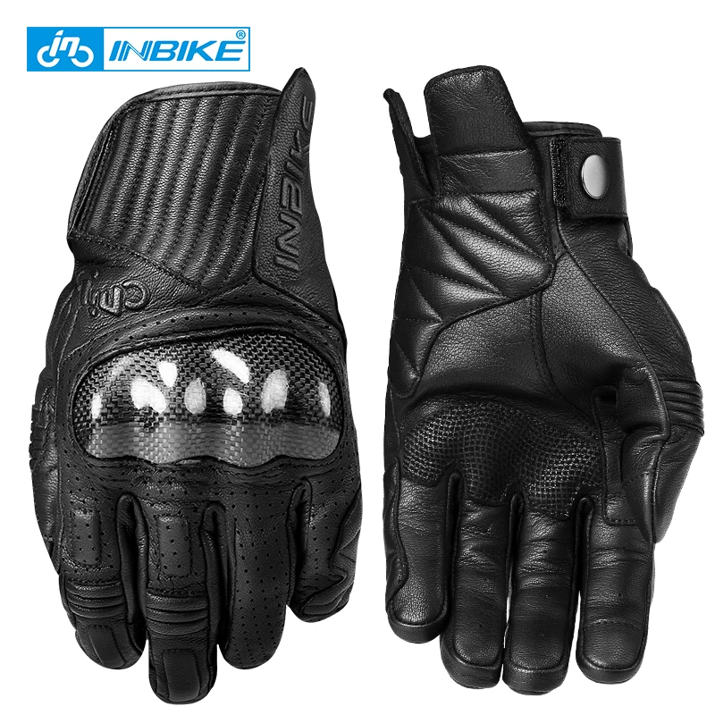 cheap INBIKE Full Finger Motorycle Gloves Touch Screen Motorbike Shockproof Glove Protective Gear Motocross Bike MTB Gloves for Motor