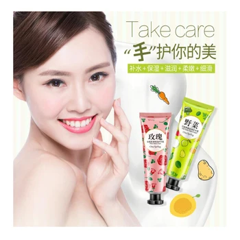 5Pcs Set Fruit Rose Avocado Fruit Grapefruit Hand Cream Moisturizing Nourishing Anti Chapping Oil Control