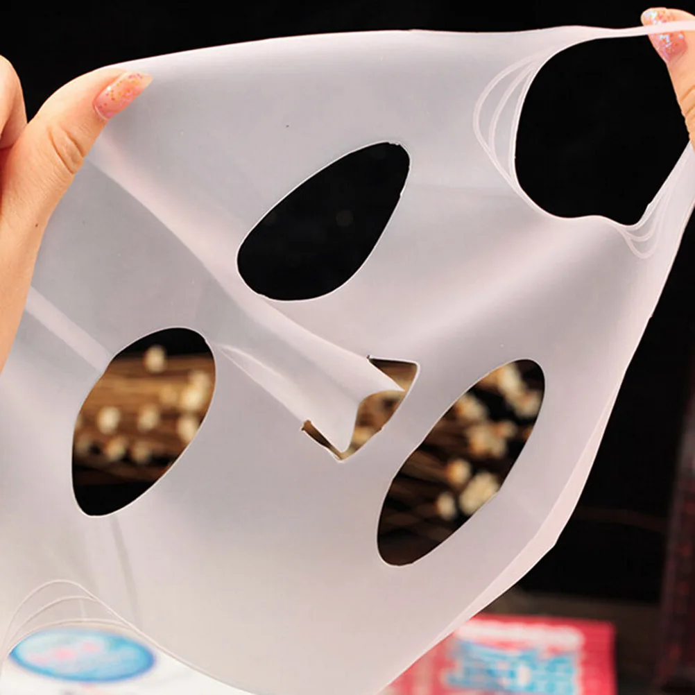 1 шт. горячая Распродажа силиконовых масок для лица, предотвращающая испарение эссенции, увеличивающая поглощение, увлажняющая маска для лица
