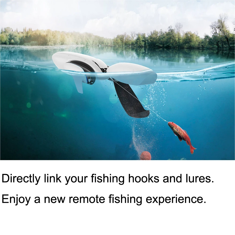  New PowerVision Powerdolphin Wizard Water Surface Drone with 4K UHD Camera Remote Controller & Mobi