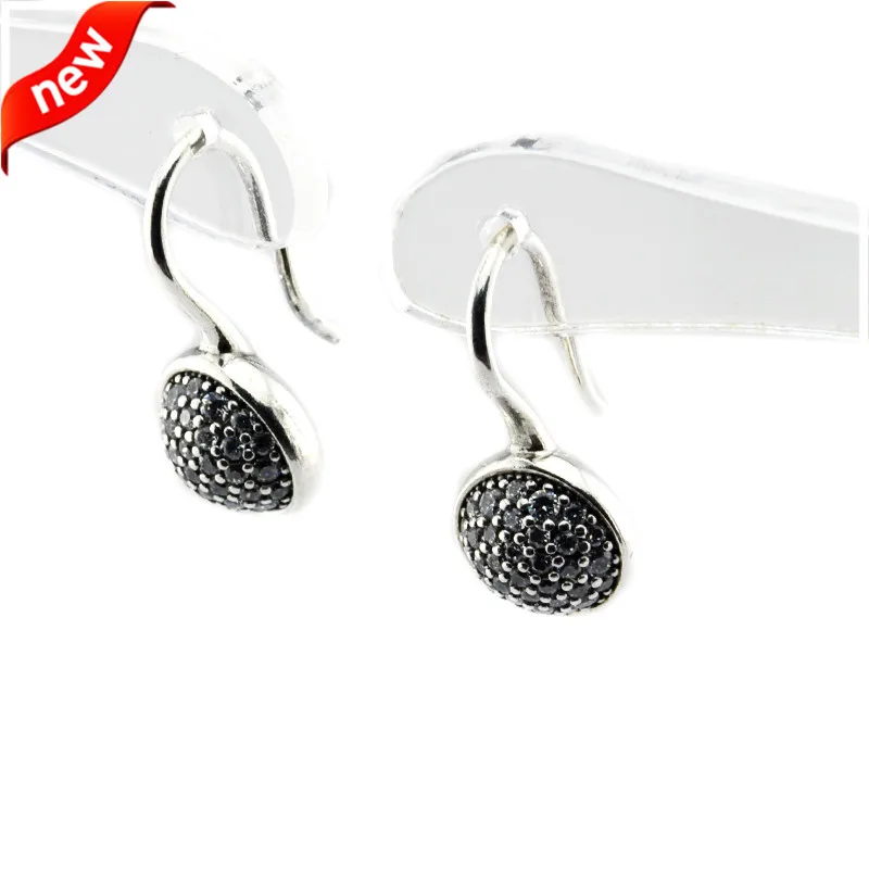 

Dazzling Droplets Stud Earrings With Clear Cubic Zirconia 100% 925 Sterling Silver Fashion Jewelry Free Shipping