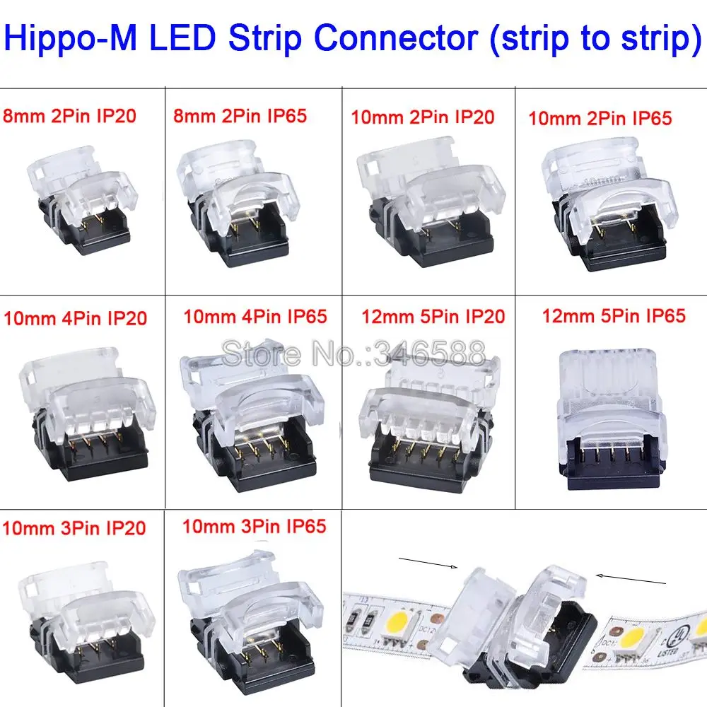 5 шт. 2pin 3pin 4pin 5pin Светодиодные ленты раздеться Solderless Разъем для одного Цвет RGB RGBW CCT светодио дный подключение лента терминал