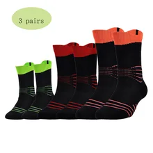 3 пары, мужские уличные носки для велоспорта, спортивная одежда для бега, дышащие хлопковые носки, антиблистерные носки, Ciclismo, носки для тренажёрного зала