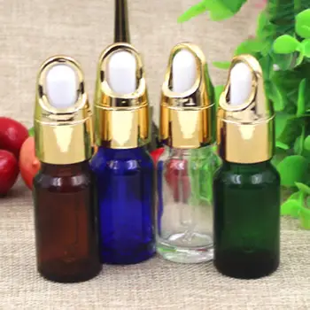 

10ml Empty Refillable Glass Dropper Bottle Jars Essential Oil Perfume Aromatherapy Clear Vial Pot Cosmetic Sample Container