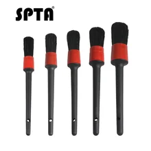 Автохимия щетка для чистки натурального кабана щетки для волос авто детали инструменты продукты 5 шт. колеса приборной панели автомобиля-аксессуары для укладки