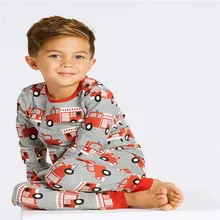 Г. Лидер продаж, 2 шт., пижамы для маленьких мальчиков и девочек осенне-весенняя одежда для сна комплект детского снаряжения с героями мультфильмов, Прямая поставка, детская одежда