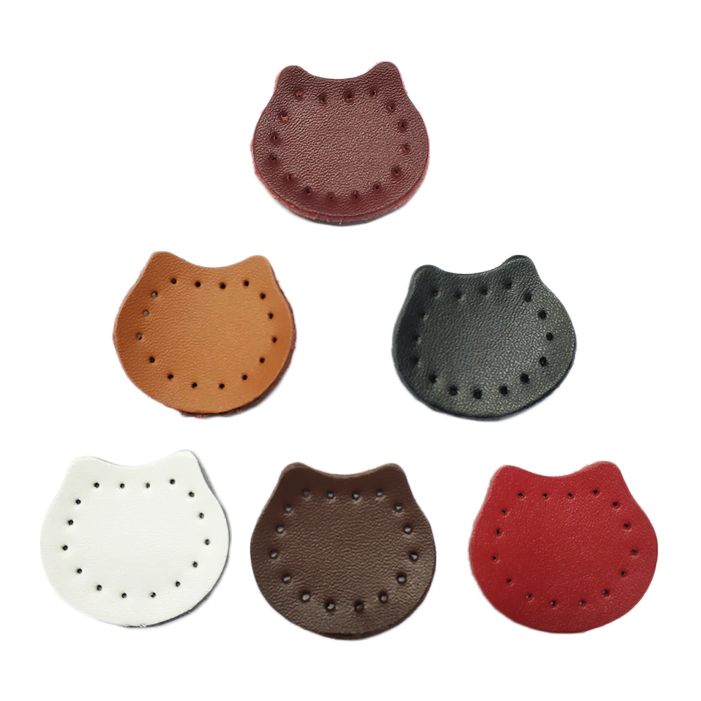 

20pcs Genuine Leather Patch with Pin Hole DIY Soft Bear Sheet for Cardigan Clothes Bag Handbag Sewing Heart Decorate Accessories