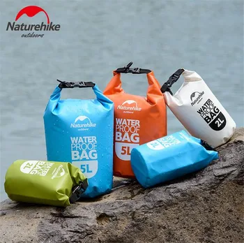 

Naturehike Outdoor PVC Waterproof Dry Sack Storage Bag Rafting Sports Kayaking Canoeing Swimming Bag 2L 5L 15LTravel Kits