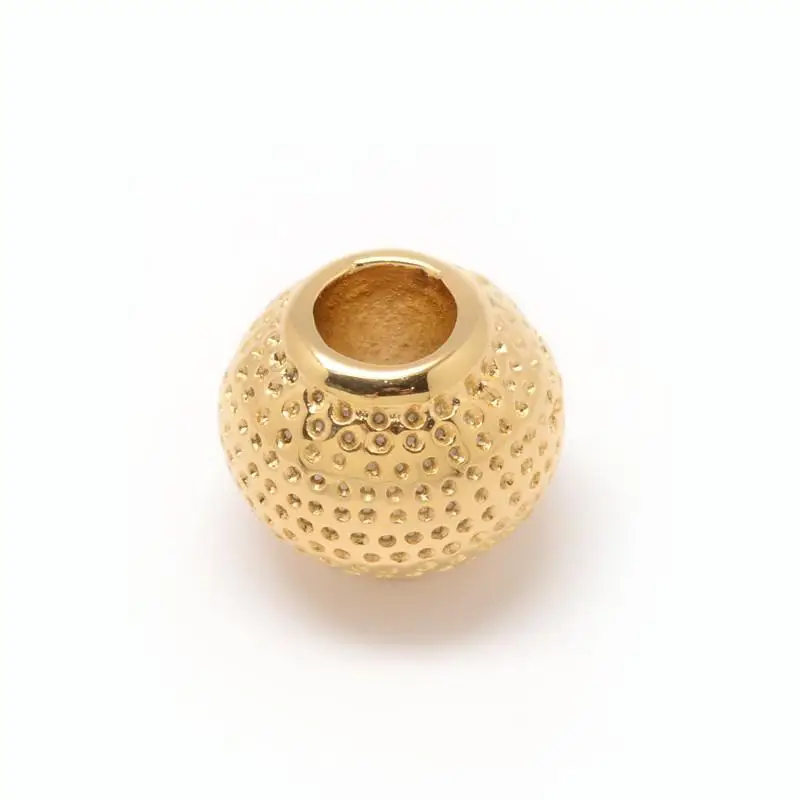 

Rondelle 304 Stainless Steel European Large Hole Beads, Golden, 12x10mm, Hole: 5mm