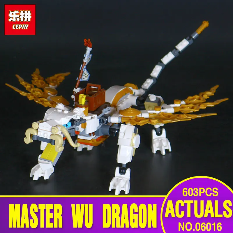 LEPIN 06016 603 sztuk Dla Dzieci Prezent Biały Dargon Montaż Building Block 70734 Działania Marvel Cegły Zabawki dla Dzieci Prezent urodzinowy