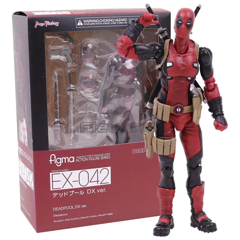 

Marvel DEADPOOL Figma EX-042 Deadpool DX Ver. PVC Action Collectible Figure Model Toy