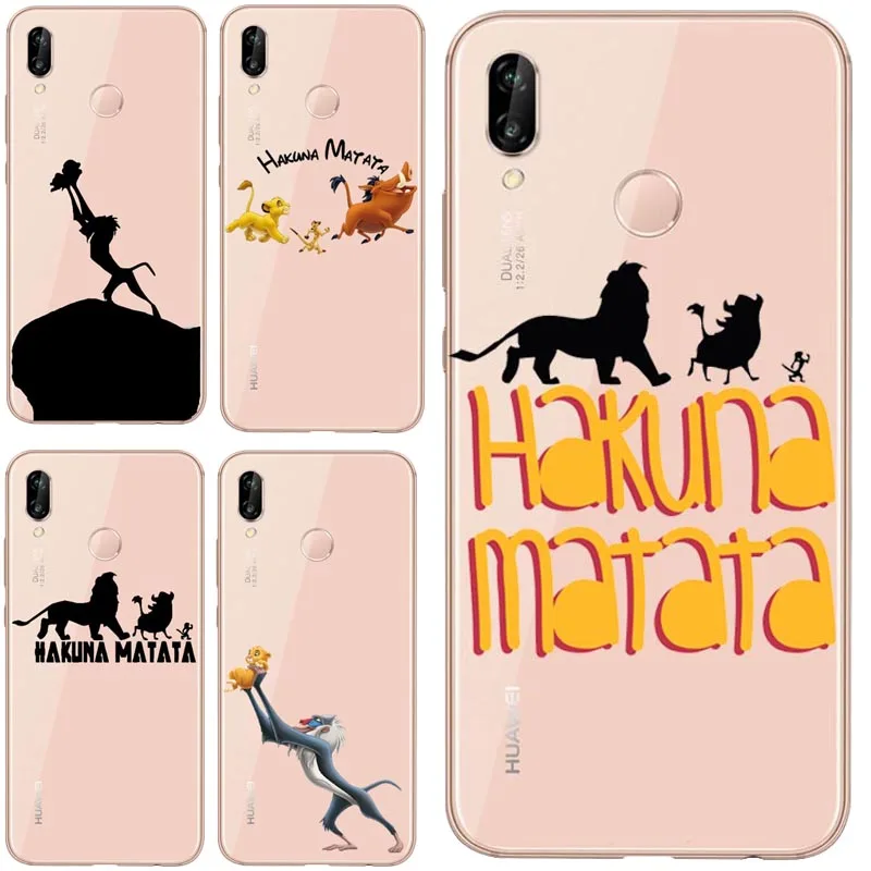 

Lion King Pumba Hakuna Matata Soft TPU Shell For Huawei Mate30 P8L P20L P20LITE P30 Mate 8 9 10 Mate 20Por RS