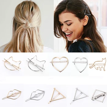 

Multi Style 1Pcs New Fashion Women Girls Hairpins Girls Heart Hair Clip Delicate Hair Pin Hair Decorations Jewelry Accessories