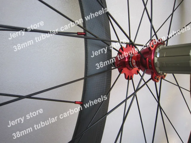 38 мм полный углерода колеса велосипеда трубчатый профиль 20,5 широкий дорожный велоспорт колесная матовая Novatec концентратора низкая