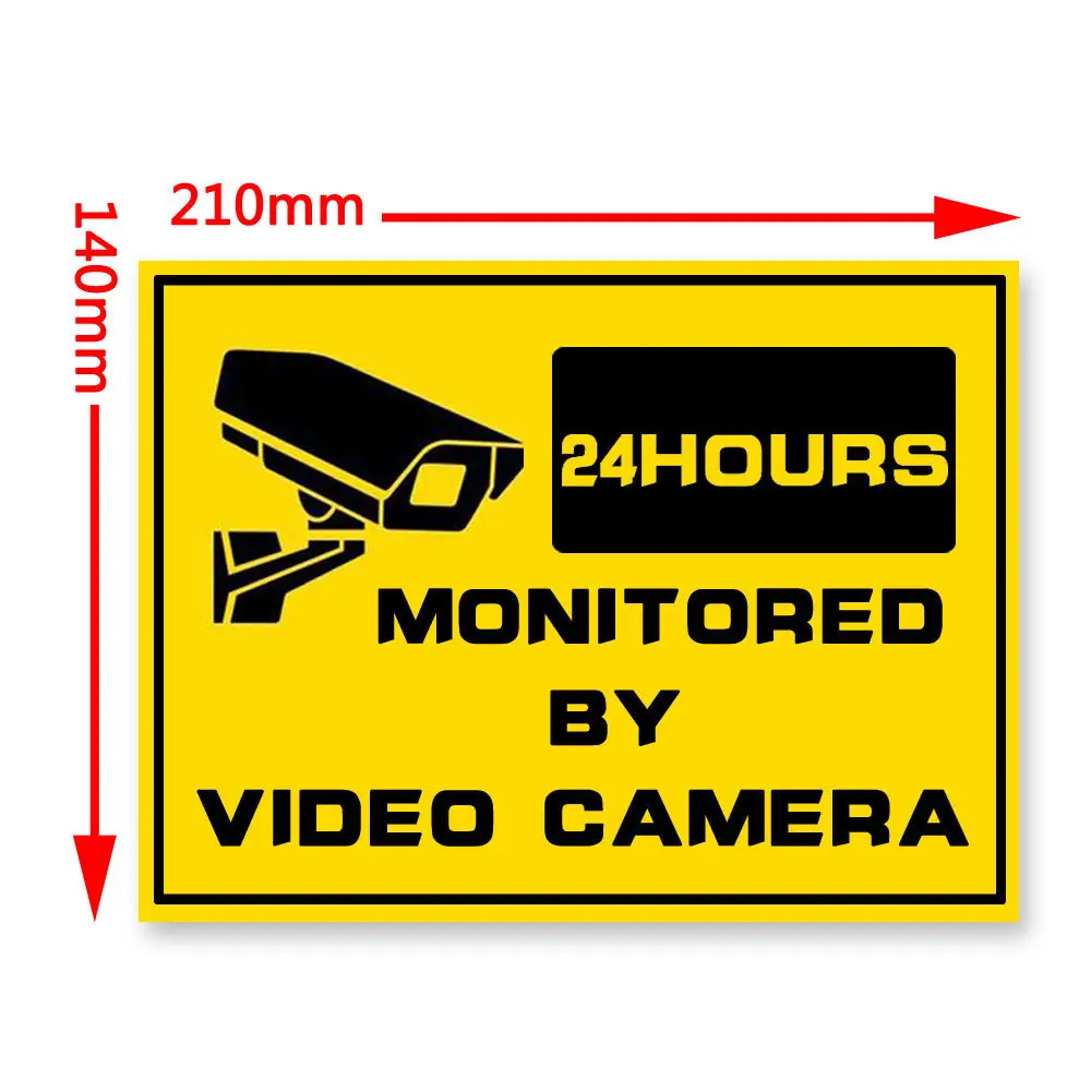 

New Warning Security Signs-Window Stickers CCTV Camera HOME Security-24hr Surveillance System CCTV Alert Sign