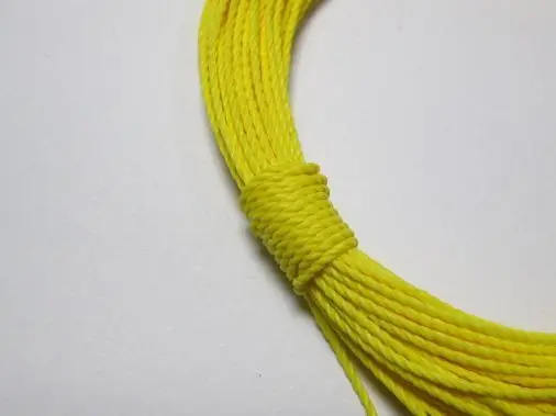 

50 Meters Yellow Waxed Polyester Twisted Cord String Thread Line 1mm