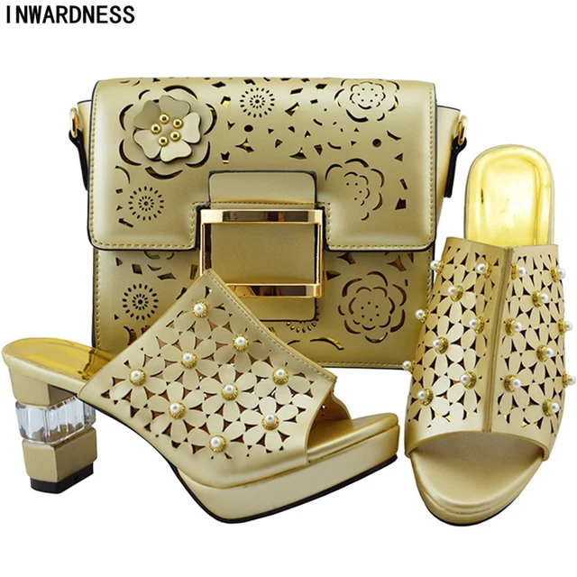 New Nigerian Shoes and Matching Bags Latest Design Italian Shoe and Bag Set for Party In Women ...