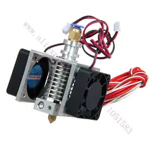 New Version Assembled V5 Hotend j-head Extruder with 2 cooling fans &cables,3D Printer parts 1.75/3mm, 0.2/0.3/0.4mm Optional