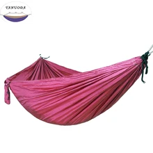 Складной гамак темно-фиолетовый высокопрочный портативный мебель для кемпинга путешествия на открытом воздухе