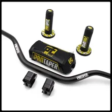 Руль мотоцикла 1-1/" черные амбушюры PRO конусные ручки с ЧПУ руль зажим питбайк Мотокросс 28,5 мм