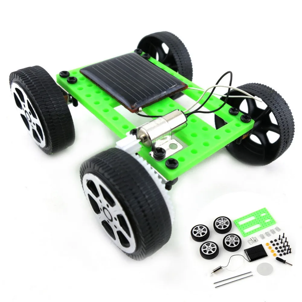 Solar Toys For Kids 1 Set Mini Solar Powered Toy DIY Solar Powered Toy Car Kit Children Children Educational Gadget Hobby Funny