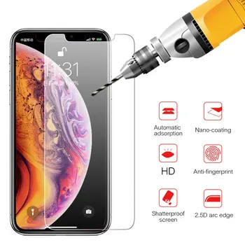 

9H Tempered Glass For iPhone XS Max XR X 5c 5s se 4 4s Tough Protection Screen Protector Guard Film For iPhone X 6 6s 7 8 plus